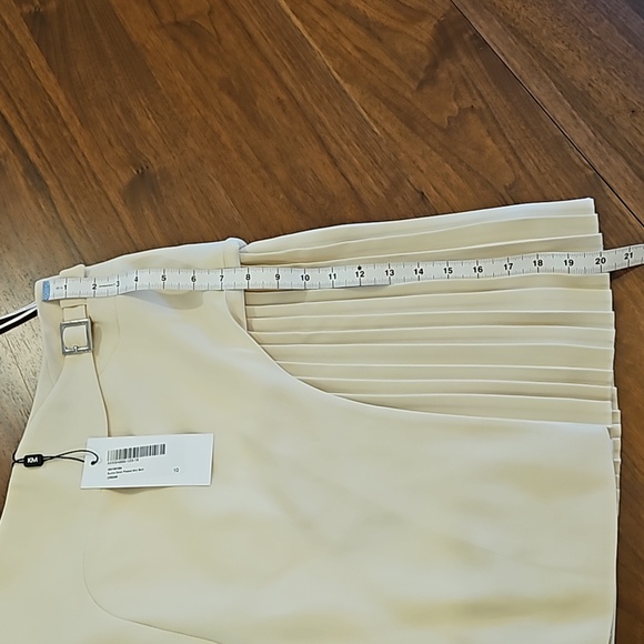 Karen Millen Tailored Buckle Detail Pleated Mini Skirt, NWT - Picture 10 of 12